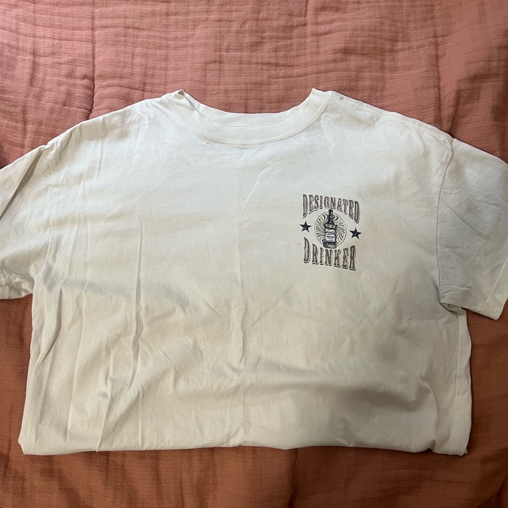 Boutique designated drinker tee